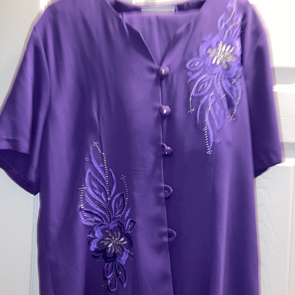 Clara Vibrant Purple Blouse